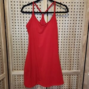 Caeneus Exercise Dress Small Shorts Under Red Nwt One Piece Summer Nylon Spandex
